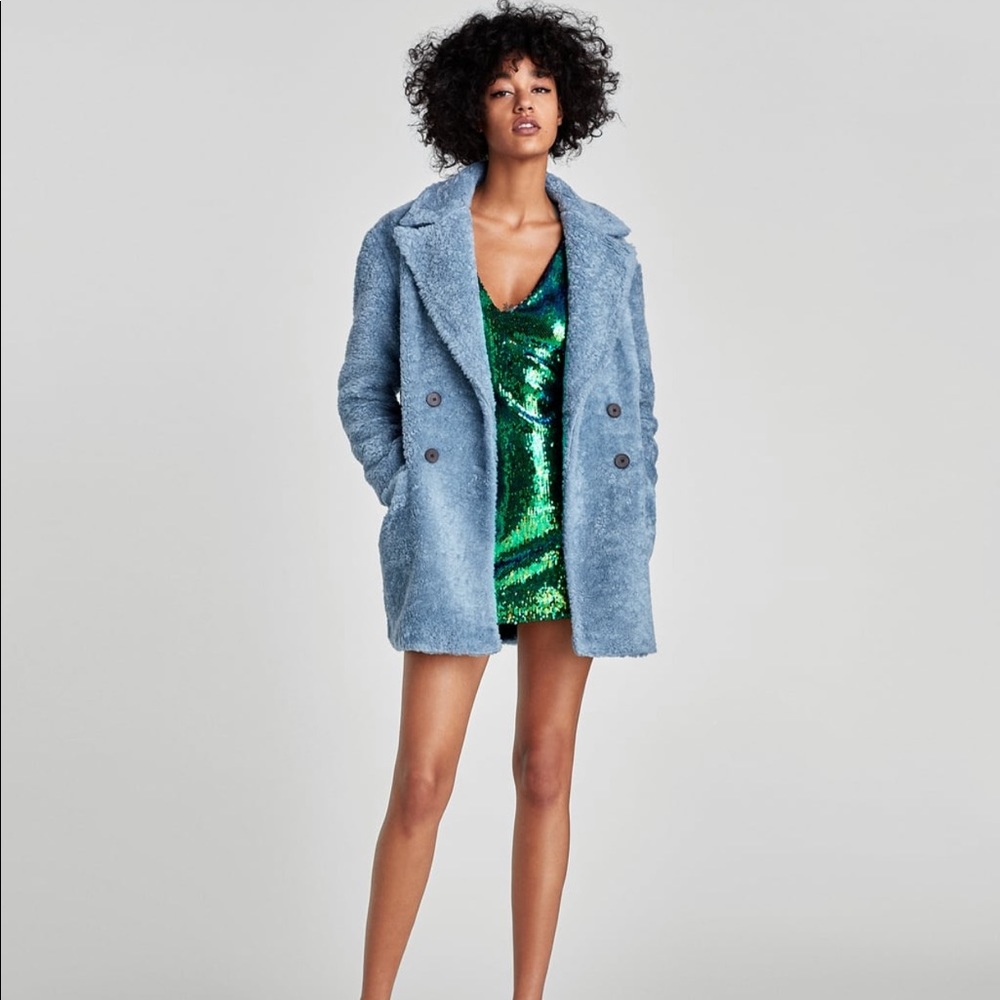 Zara, size small. Multi color sequin dress